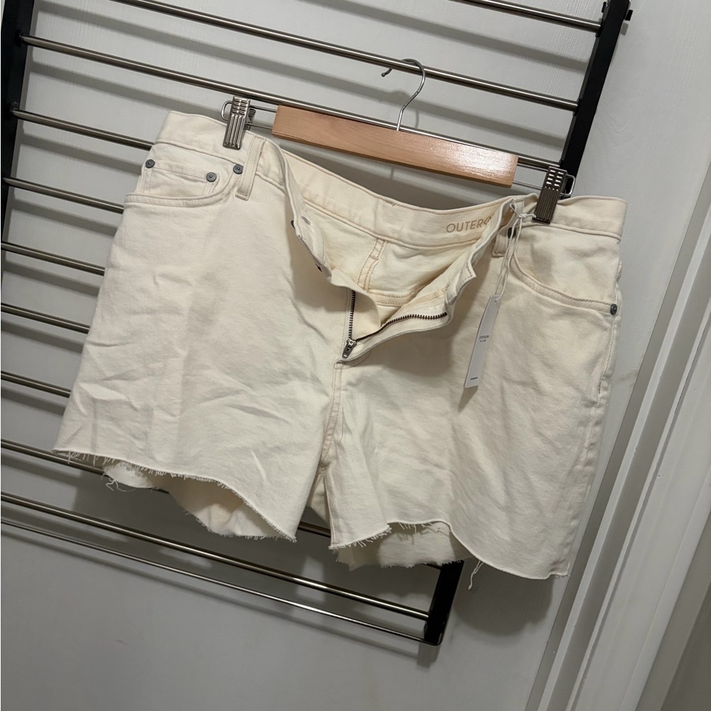 Outerknown white/cream Jean Shorts - Picture 6 of 6